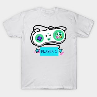 Player 1 Retro Controller T-Shirt